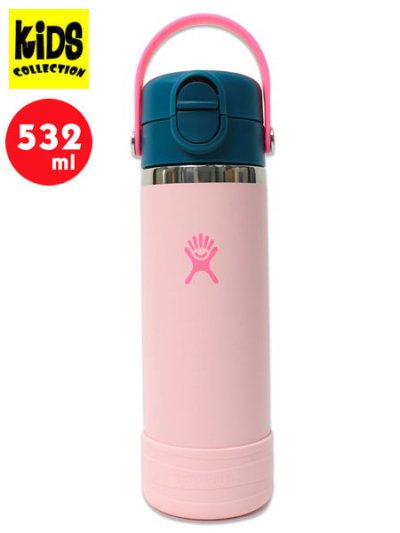 画像1: 【KIDS】Hydro Flask KIDS 18 OZ WIDE MOUTHCOVERED CAP-BLOSSOM PINK