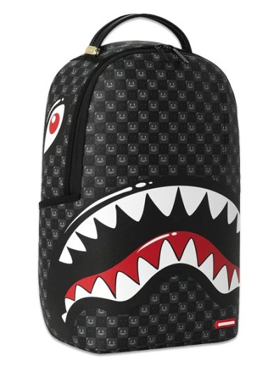 画像4: 【送料無料】SPRAYGROUND SHARKS IN PARIS WTF BUBBLY BLACK CHECK DLXSV BACKPACK