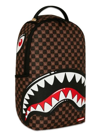 画像4: 【送料無料】SPRAYGROUND SHARKS IN PARIS WTF BUBBLE BROWN CHECK DLXSV BACKPACK