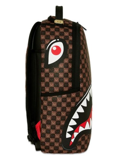 画像3: 【送料無料】SPRAYGROUND SHARKS IN PARIS WTF BUBBLE BROWN CHECK DLXSV BACKPACK