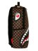 画像3: 【送料無料】SPRAYGROUND SHARKS IN PARIS WTF BUBBLE BROWN CHECK DLXSV BACKPACK (3)