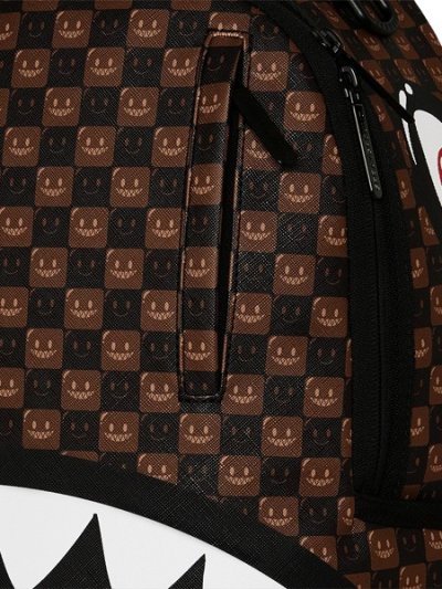 画像6: 【送料無料】SPRAYGROUND SHARKS IN PARIS WTF BUBBLE BROWN CHECK DLXSV BACKPACK