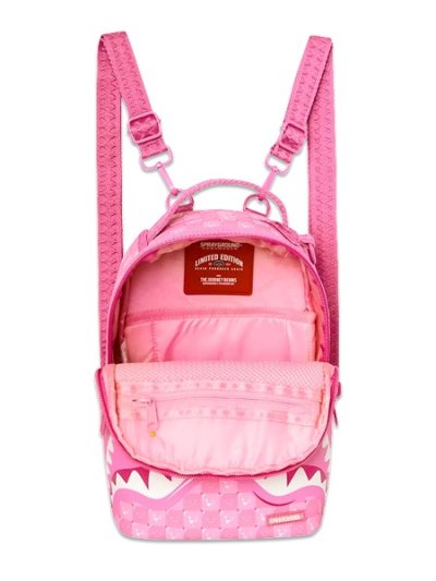 画像4: 【送料無料】SPRAYGROUND PINK NEW CHECK FACES MINI BACKPACK