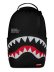 画像1: 【送料無料】SPRAYGROUND SHARK CENTRAL BLACK EMBROIDERED SHARK DLXSV BACKPACK (1)