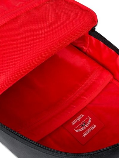 画像6: 【送料無料】SPRAYGROUND SHARK CENTRAL BLACK EMBROIDERED SHARK DLXSV BACKPACK