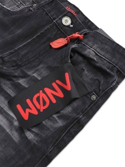 画像3: 【送料無料】ANOM DENIM 360 SKINNY DENIM BLACK WASH
