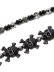 画像3: 【送料無料】B.B.SIMON PANTS CHAIN BLACK SKULLS SILVER BEADS (3)