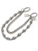 画像1: 【送料無料】B.B.SIMON SKULL & CHAIN SILVER/CLEAR (1)