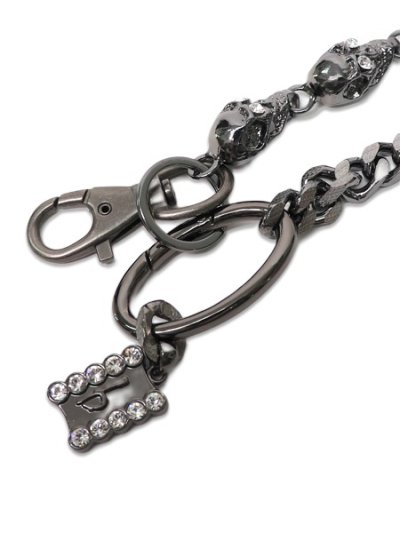 画像3: 【送料無料】B.B.SIMON SKULL & CHAIN BLACK/CLEAR
