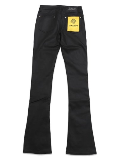 画像2: 【送料無料】GUAPI ALL BLACK RELIC WAXED DENIM