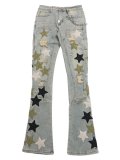 【送料無料】GUAPI OLIVE GREEN VINTAGE STARS DENIM