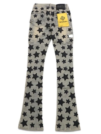 画像2: 【送料無料】GUAPI VINTAGE BLUE STARS DENIM V2