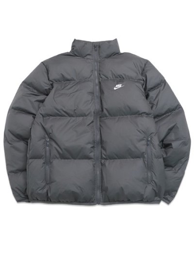 画像1: 【送料無料】NIKE THERMA-FIT CLUB PUFFER JACKET-IRON GREY/WHITE