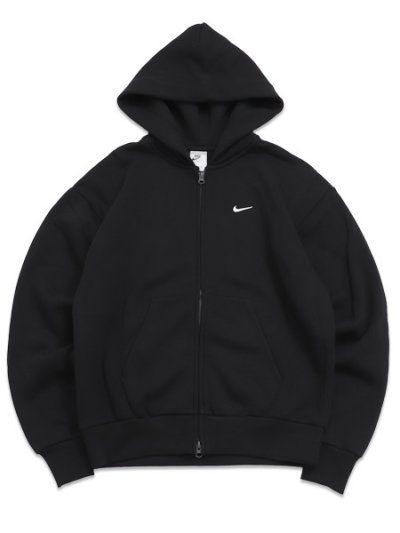 画像1: 【送料無料】NIKE SOLO FLEECE FULL ZIP HOODIE-TOTAL BLACK