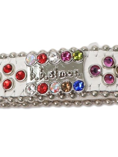画像3: 【送料無料】B.B.SIMON LEATHER KEY CHAIN 2 MULTI WHITE