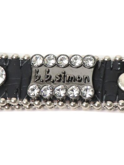画像3: 【送料無料】B.B.SIMON LEATHER KEY CHAIN BLACK & CLEAR