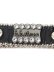 画像3: 【送料無料】B.B.SIMON LEATHER KEY CHAIN BLACK & CLEAR (3)