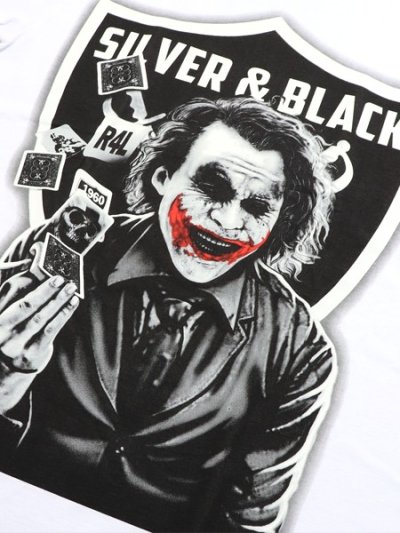 画像3: STREET WEAR SUPPLY JOKER SILVER BLACK NATION TEE