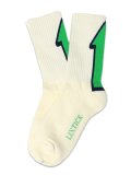 LIXTICK ARROW SOCKS 2PACK TYPE C NATURALxGREEN/NATURALxGREEN