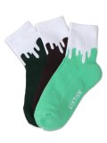 LIXTICK DRIP SOCKS 3PACK REV 7.5 FOREST/BROWN/MINT