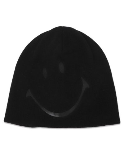 画像1: MARKET SMILEY CORE KNIT BEANIE BLACK