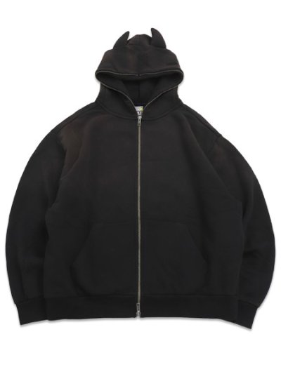 画像1: 【送料無料】MARKET SMILEY DEVIL FULL ZIP HOODIE BLACK