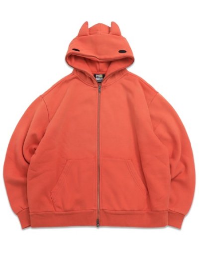 画像1: 【送料無料】MARKET SMILEY DEVIL FULL ZIP HOODIE RED