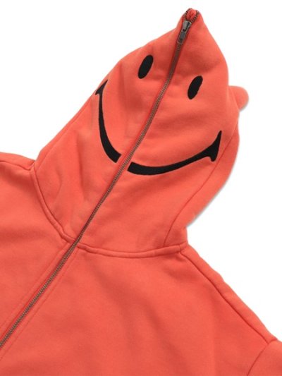 画像3: 【送料無料】MARKET SMILEY DEVIL FULL ZIP HOODIE RED