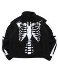 【送料無料】MARKET SKELETAL QUARTER ZIP SHERPA PULLOVER BLACK