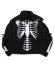 画像1: 【送料無料】MARKET SKELETAL QUARTER ZIP SHERPA PULLOVER BLACK (1)