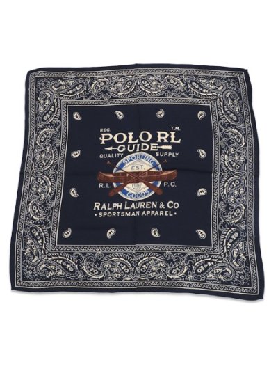 画像1: 【送料無料】POLO RALPH LAUREN SPORTSMAN BANDANA NAVY MULTI
