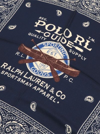 画像2: 【送料無料】POLO RALPH LAUREN SPORTSMAN BANDANA NAVY MULTI