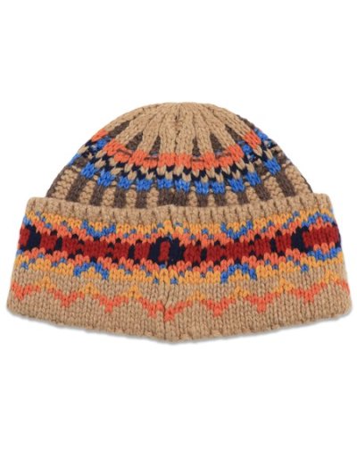 画像2: 【送料無料】POLO RALPH LAUREN GEO RIB BEANIE TAN MULTI