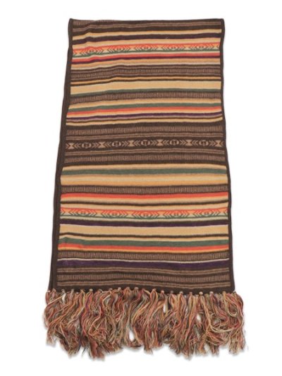 画像3: 【送料無料】POLO RALPH LAUREN TEXTURAL STRIPE SCARF BROWN MULTI