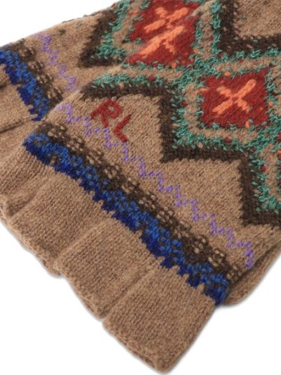 画像3: 【送料無料】POLO RALPH LAUREN FAIRISLE FINGERLESS GLOVE NATURAL MULTI
