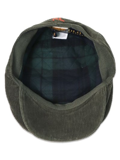画像5: 【送料無料】POLO RALPH LAUREN EMBROIDERED CORDUROY DRIVER CAP CRUISE OLIVE