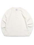 【送料無料】REIGNING CHAMP LIGHTWEIGHT WAFFLE STANDARD HENLEY CHAMPIONSHIP WHITE