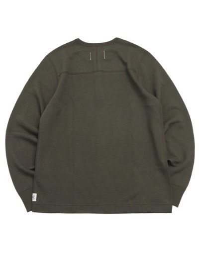画像2: 【送料無料】REIGNING CHAMP LIGHTWEIGHT WAFFLE STANDARD HENLEY DARK OLIVE
