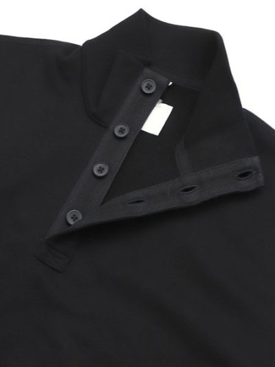 画像4: 【送料無料】REIGNING CHAMP MIDWEIGHT TERRY STANDARD BUTTON MOCKNECK BLACK