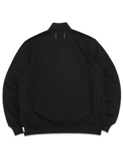 画像2: 【送料無料】REIGNING CHAMP MIDWEIGHT TERRY STANDARD BUTTON MOCKNECK BLACK
