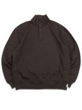 【送料無料】REIGNING CHAMP MIDWEIGHT TERRY STANDARD BUTTON MOCKNECK COFFEE
