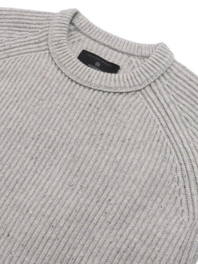 画像3: 【送料無料】REIGNING CHAMP MERINO KENNY CREWNECK NEP HEATHER GREY