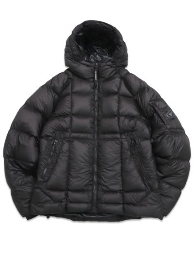 画像1: 【送料無料】C.P.COMPANY D.D. SHELL HOODED DOWN JACKET BLACK