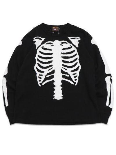 画像1: 【送料無料】VANSON THERMAL L/S TEE WHITE BONE PATCH