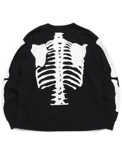 画像2: 【送料無料】VANSON THERMAL L/S TEE WHITE BONE PATCH