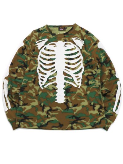 画像1: 【送料無料】VANSON THERMAL L/S TEE WHITE BONE PATCH