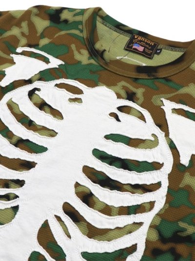 画像3: 【送料無料】VANSON THERMAL L/S TEE WHITE BONE PATCH