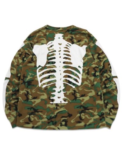 画像2: 【送料無料】VANSON THERMAL L/S TEE WHITE BONE PATCH