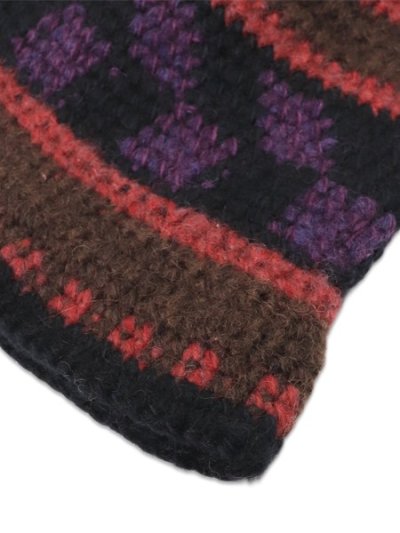画像2: sublimeroe FINE HAND KNIT HAT BROWN MIX
