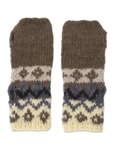 画像1: sublimeroe HAND KINT NORDIC GLOVE MOCA MIX